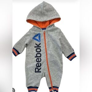 Reebok Blue and Orange Kids Footie